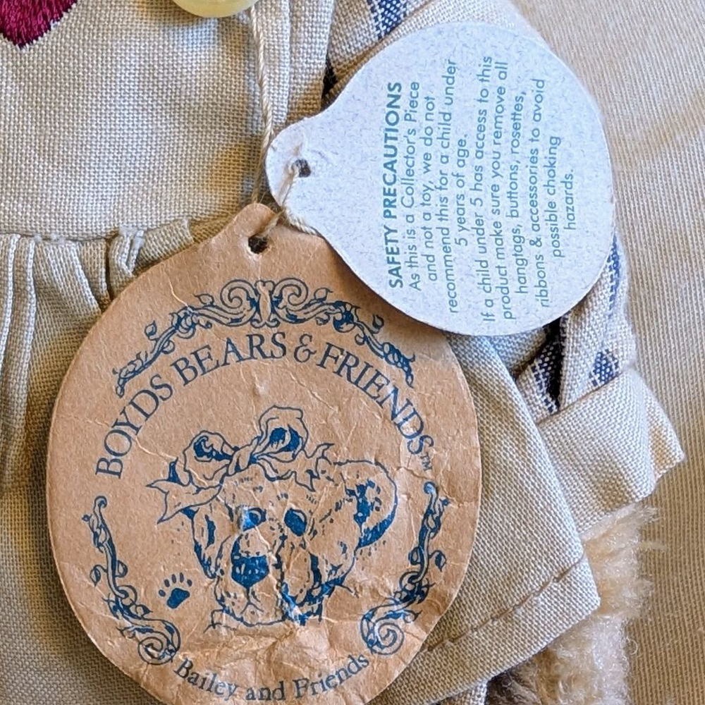 VTG Boyds Bears Emily Babbit Bunny Plush Tags Bearwear Outfit Bailey & Friends - Picture 4 of 9